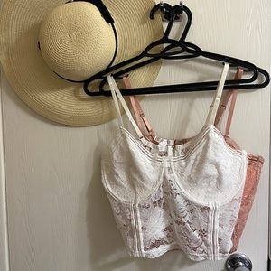 Bundle of Zipper Corset Underwire Bralettes! BNWT